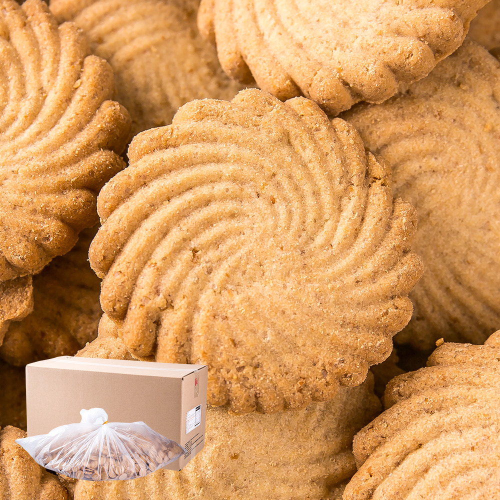 (무배)우성 통밀쿠키 10kg 업소용 대용량 벌크 도매 쿠키 급식 카페 뷔페 음식점 후식 디져트