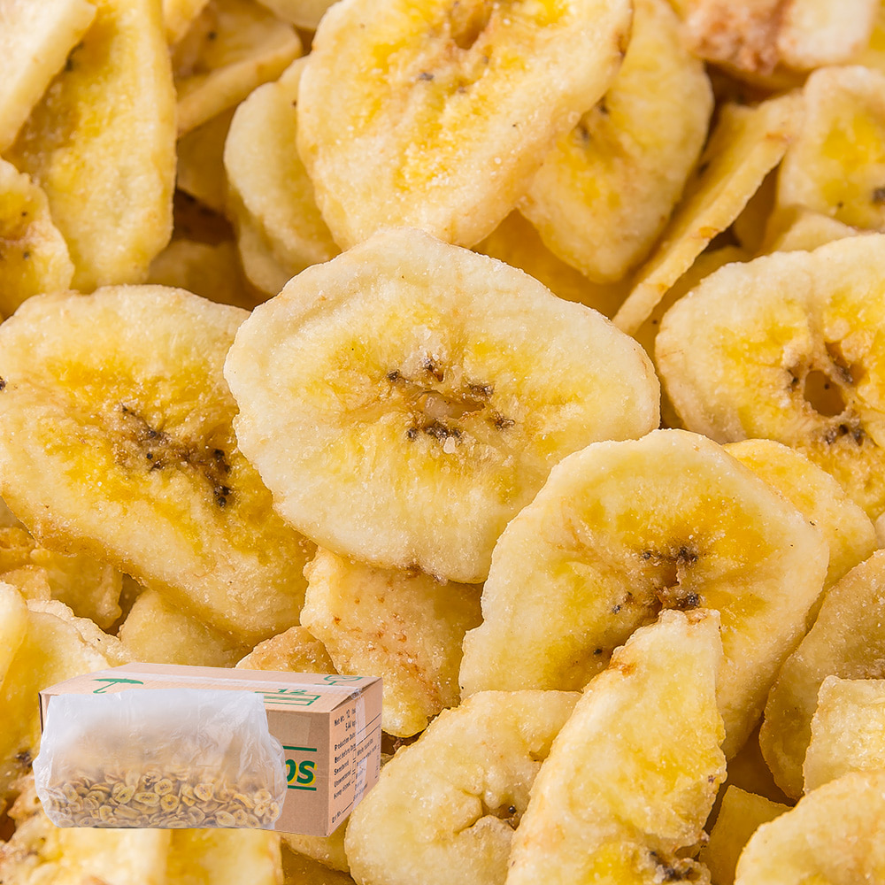 (무배)금호물산 바나나칩 5.44kg 업소용 대용량 벌크 도매 건과일 마른안주 호프집 기본안주