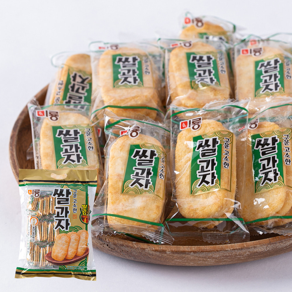 미룡 구운 고소한쌀과자 240g 대용량 과자 사무실 탕비실 간식 벌크 도매
